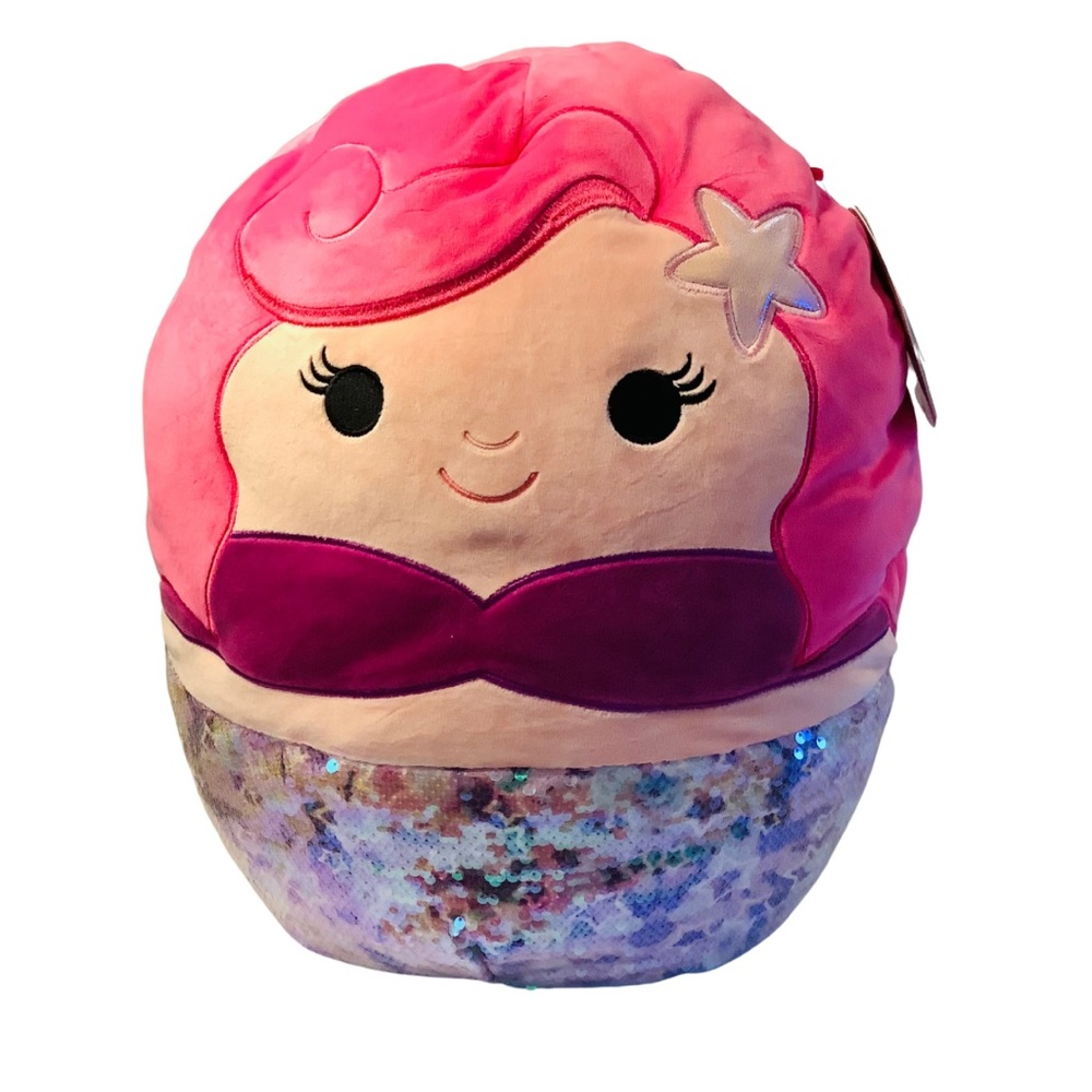 SQUISHMALLOW Mermaid 16” Viva the Mermaid ❤️ HTF Rare Plush 💜 BOGO